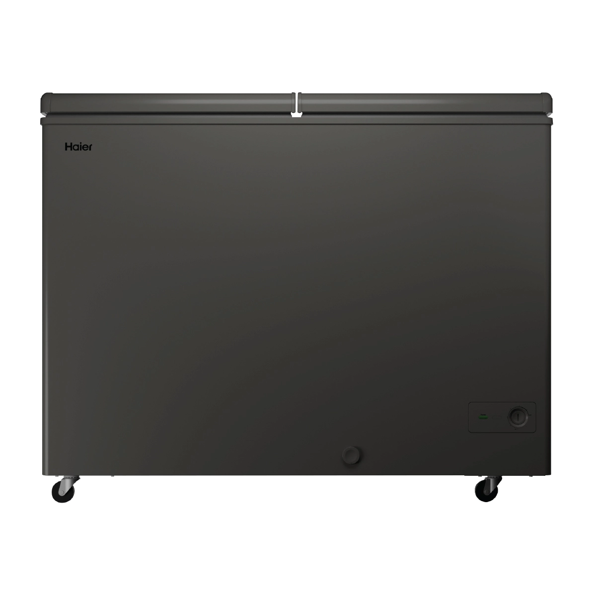 Haier 365 Ltr Double door- Embossed Titanium Grey colour Convertible Hard top Freezer